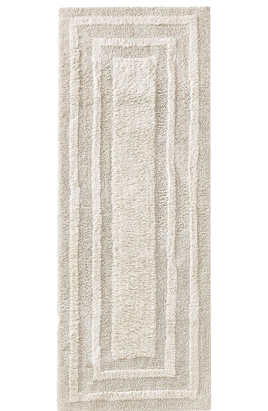 Eddie Bauer Logan Bathroom Rug Runner Cotton 60" x 22", 1 Alfombra de Baño, Gris