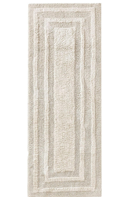 Eddie Bauer Logan Bathroom Rug Runner Cotton 60" x 22", 1 Alfombra de Baño, Gris