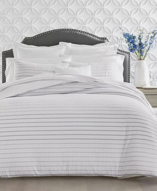 Charter Club Damask Collection Comforter Set, 2 Piezas Blanco, Twin