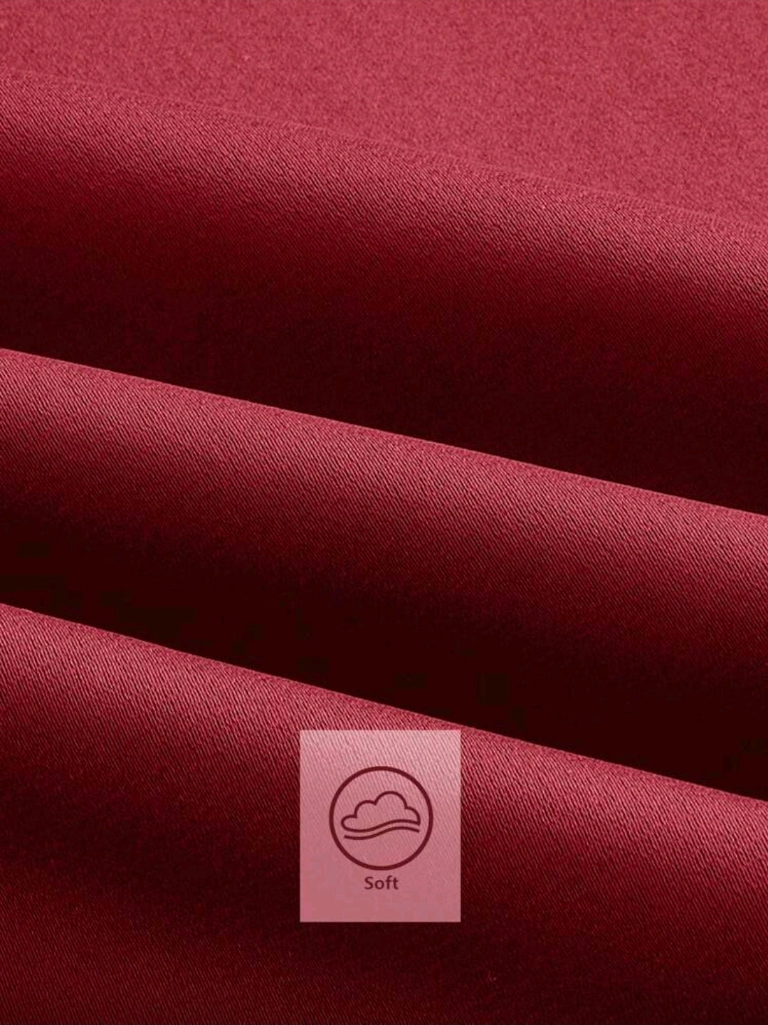Vestido rojo satinado sin mangas y cuello fruncido