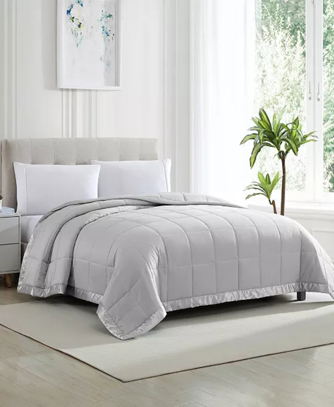 Royal Luxe
Classic White Down Light Warmth Microfiber Blanket (90"x90"), 1 Cobija Gris Queen