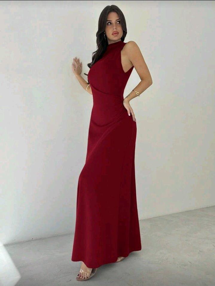 Vestido rojo largo elegante