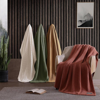 Eddie Bauer Waffle Weave Blanket Orange
Soft, Medium Weight, Softens Every Wash, Bedding, Bedroom Decor, 1 colcha, Twin
