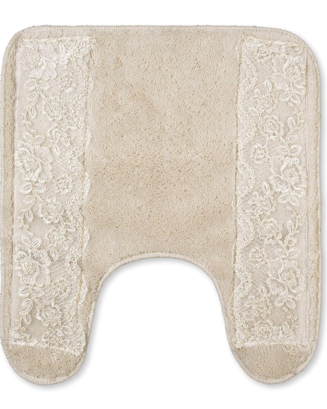 Alfombra de Inodoro Beige Popular Bath ROSE VINE, CONTOUR, BEIGE-TAUPE
