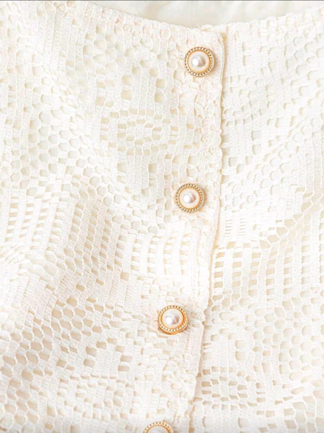 Conjunto blanco de 2 piezas con top y falda