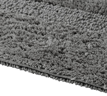 Better Trends 24" x 40" Luxury Bath Room Rug 100% Cotton Extra Soft Tufted Bath Mat Super Absorbent & Reversible Machine Washable, 1 Alfombra de Baño Gris