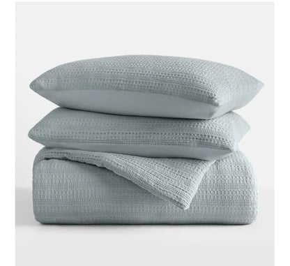 Ienjoy Textured Comforter Set - 2 Piezas, Azul, Twin/Twin XL