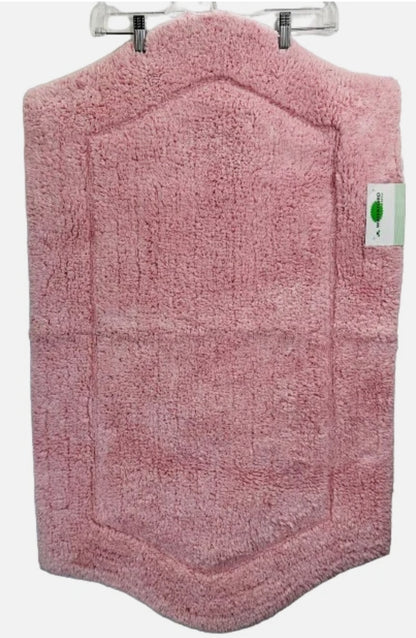 HOME WEAVERS Waterford Collection Rectangle Tufted Bath Rug Pink 17 in x 34 in, 1 Alfombra Rosada