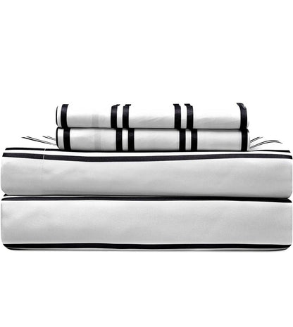 Fairfield Square Collection Lanwood Home Sabrina Damask 8-Piece Bed-in-A-Bag Comforter Set with Comforter, Pillow Shams, Dorado/Negro, 8 Piezas, King