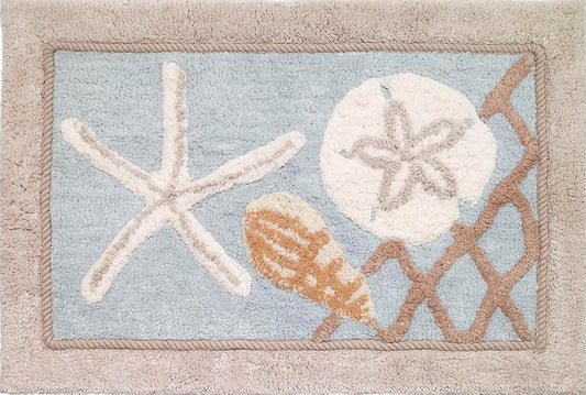 Avanti Linens Bathroom Rug Bath Mat Bathroom Accessories Seaglass Collection 20" x 30, 1 Alfombra de Baño