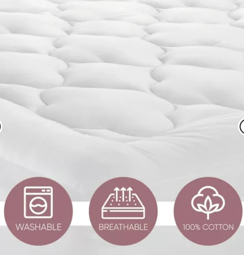Ella Jayne Home Exquisite Hotel Collection Fluffy Clouds 100% Natural Cotton 300 Thread Count - Full 54" x 80" Acolchonamiento Extra