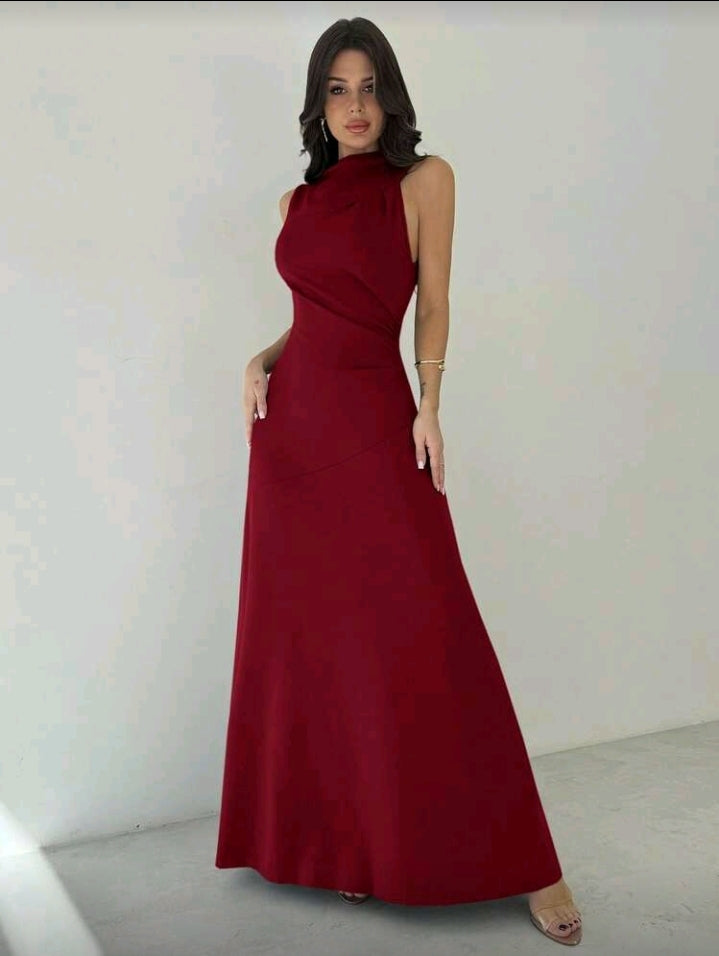 Vestido rojo largo elegante