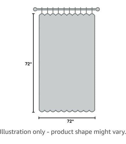 Avanti Linens - Fabric Shower Curtain, Guest Bathroom Essentials, Modern Home Decor, 72" x 72", 1 Cortina de Baño, Dorada