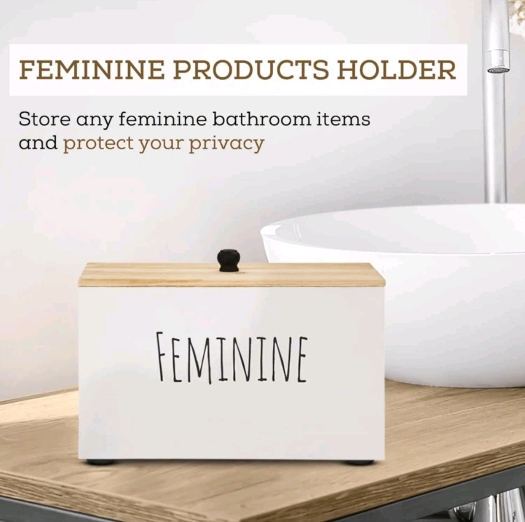 Caja rústica de madera para productos femeninos