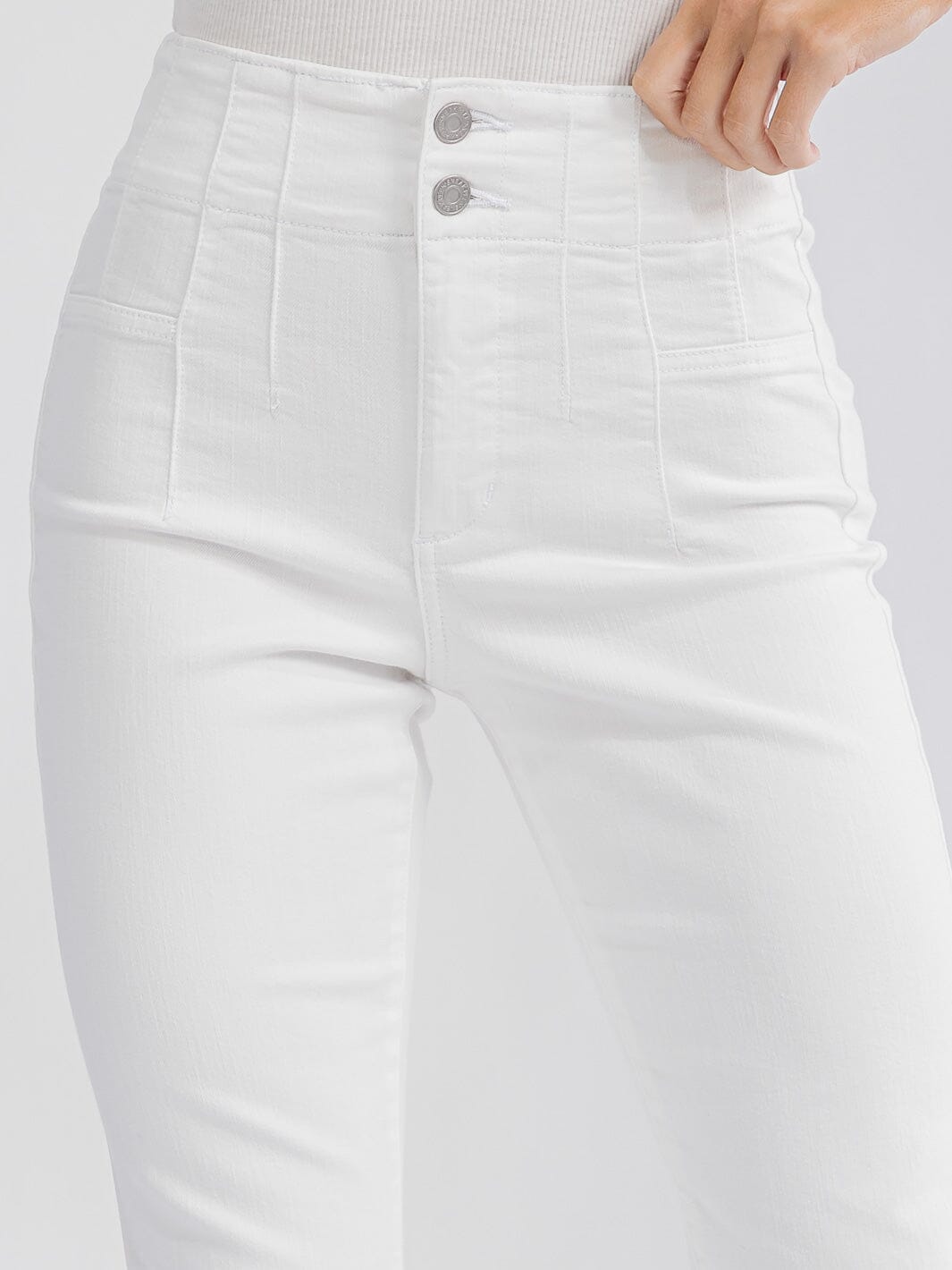 Pantalon Jean Blanco Acampanado