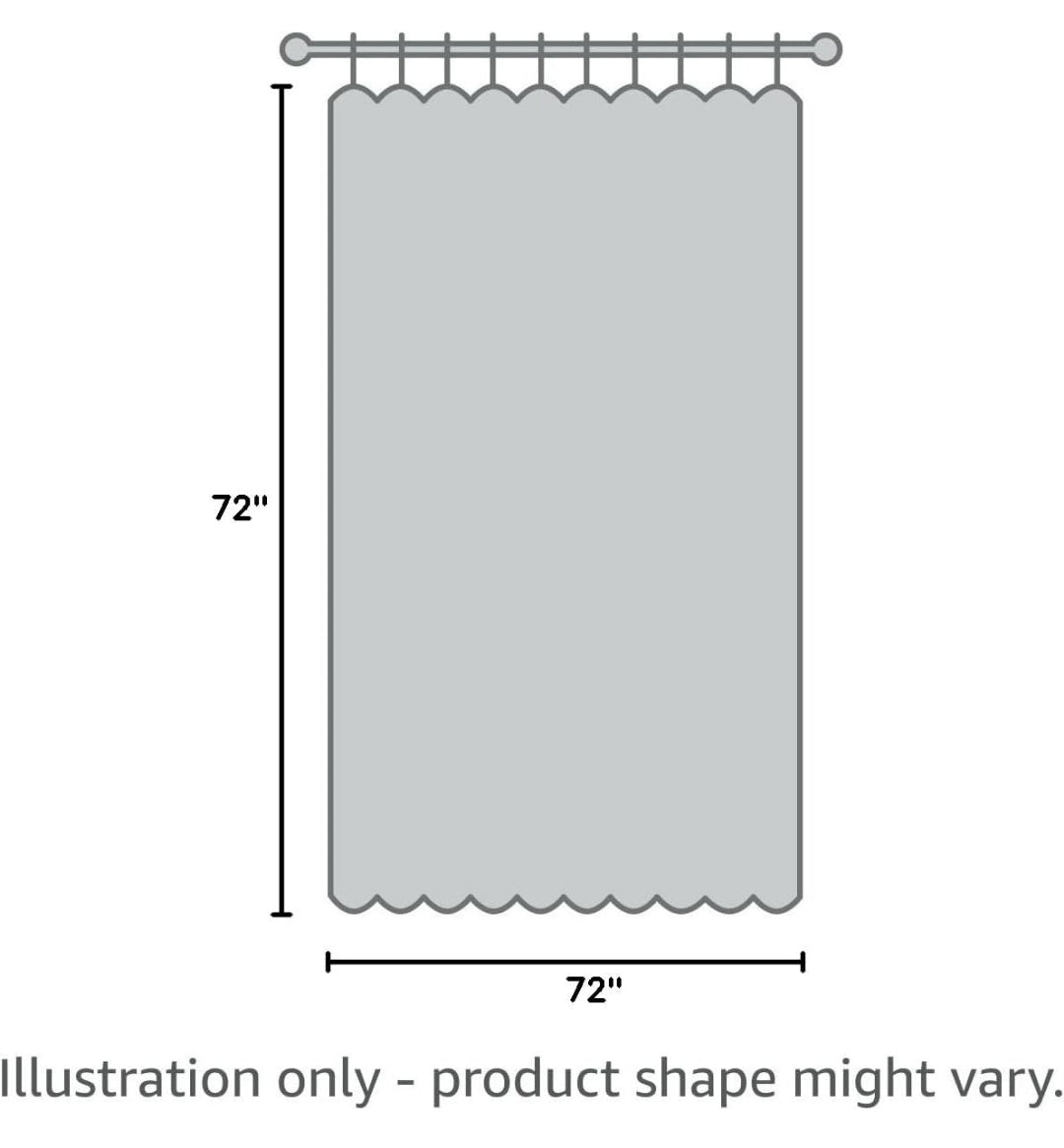 Madison Park Laurel Ivory Shower Curtain, Pieced Transitional Shower Curtains for Bathroom, 72 X 72, Natural, 1 Cortina de Baño
