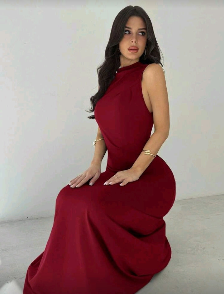 Vestido rojo largo elegante