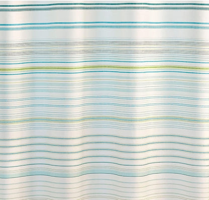 Tommy Bahama - Fabric Shower Curtain, Stylish Striped Bathroom Decor, Hook Holes Top (La Scala Breezer Green, 72" x 72"), 1 Cortina de Baño