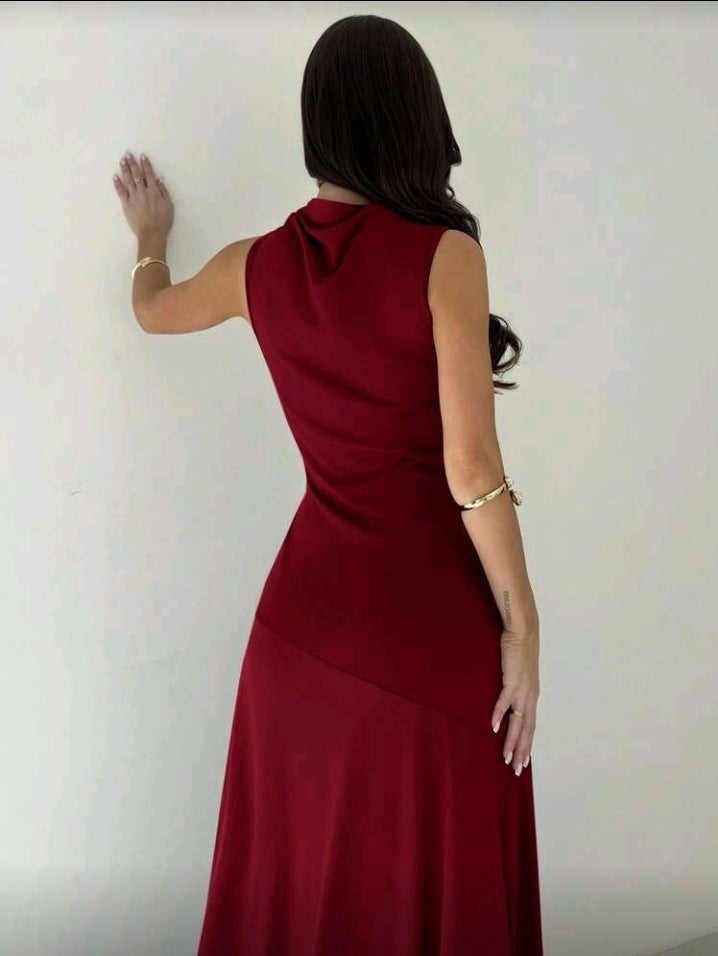 Vestido rojo largo elegante